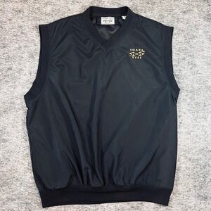 Snake Eyes Wind Vest Mens XL Black V-Neck Golf Pullover Athletic Sports Layering
